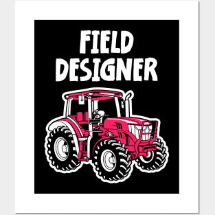 tractor boys kids cool dudes driving tractor Posters and Art